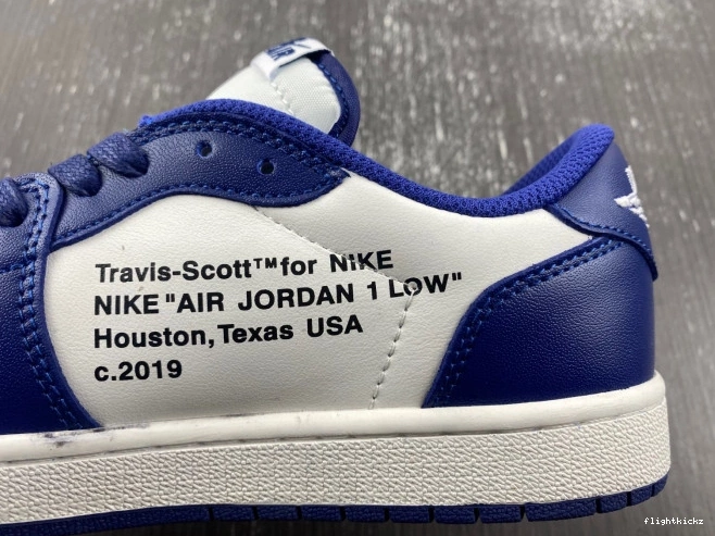 DM7890-101 JORDAN TRAVIS 1 X AIR CUSTOM OFF-WHITE X SCOTT 0814